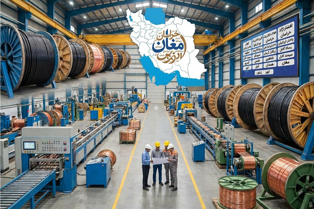 لیست 25 تایی تولیدکنندگان سیم و کابل در ایران