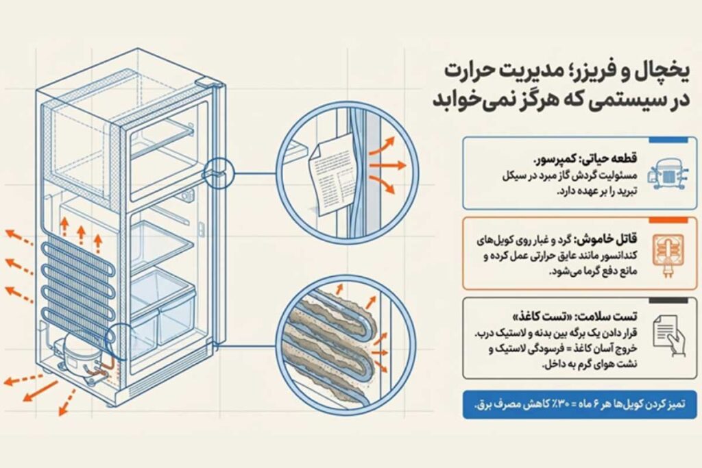 راههای افزایش طول عمر یخچال و فریزر ساید و معمولی